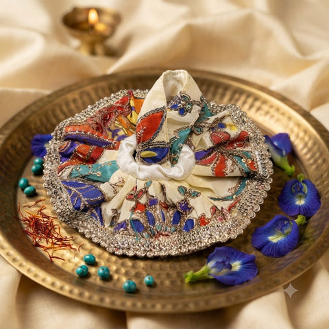0,1 No laddu Gopal fancy crap fabric dress
