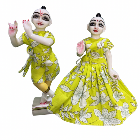 9,10 Inch Yugal Night , Mangla Arti Dress
