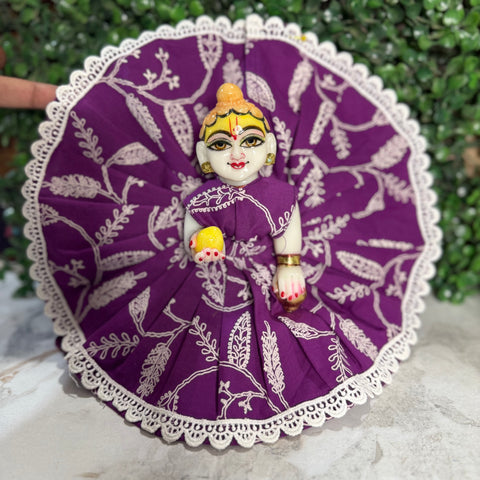 5,6 No. Laddu Gopal Dress Purple Jamuni