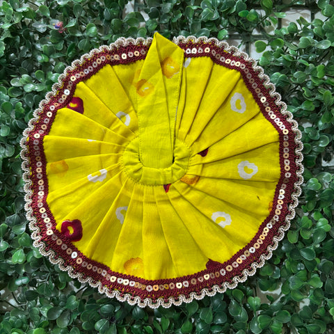 3,4 No. Laddu Gopal Cotton 👗 Dress with astar