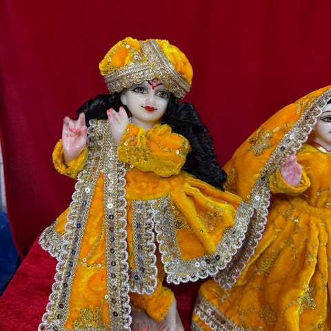 Yellow 12 Inch Yugal Sarkar Dress