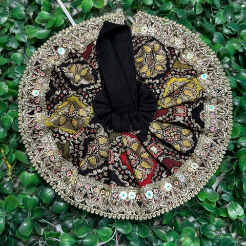 1,2 No. Laddu Gopal Banarasi Fabric Dress