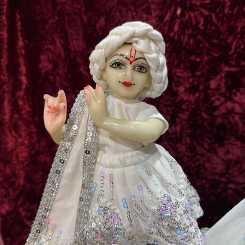12 Inch Yugal Sarkar Dress 8 Inch Lehanga White