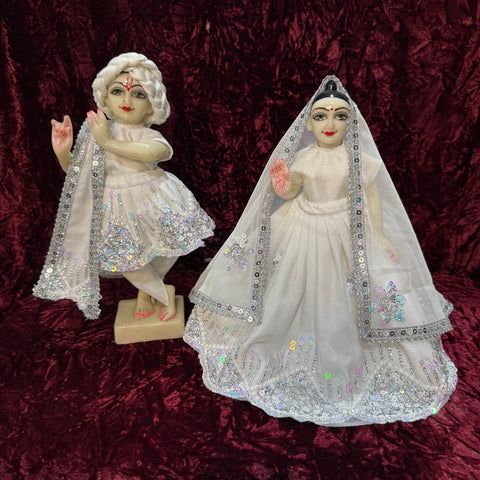 12 Inch Yugal Sarkar Dress 8 Inch Lehanga White