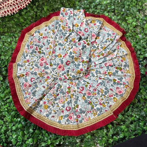 12 No. Laddu Gopal dress mehroon
