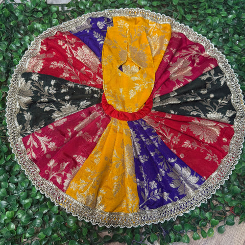 7,8 No. Laddu Gopal Multi Colour Heavy Banarasi Dress