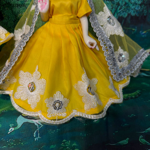12 inch Yugal Sarkar Net Fabric Dress