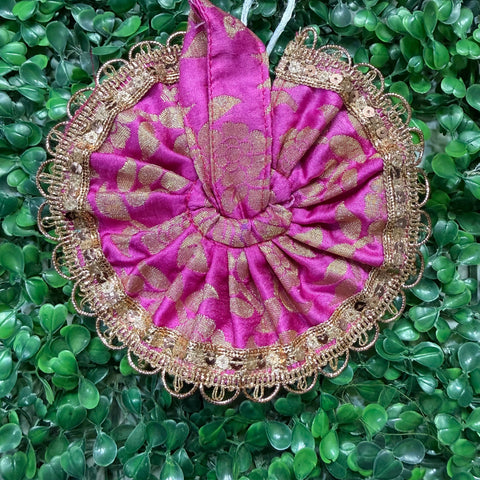 0,1 Number Laddu Gopal Fancy Banarasi Fabric dress