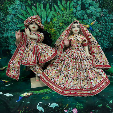 🌸12 Inch Yugal Sarkar Cotton Fabric Dress