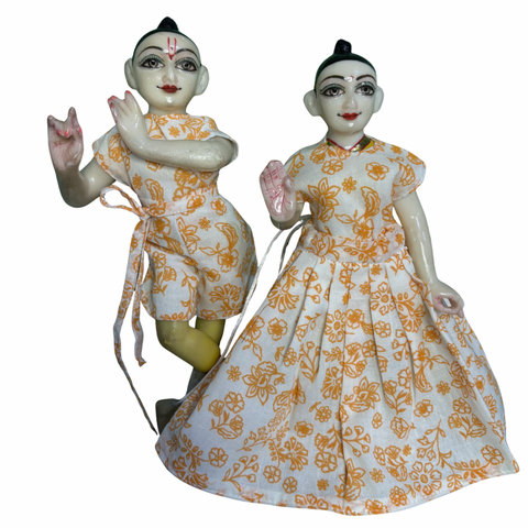 12 Inch Yugal Sarkar Cotton Night and Mangla Aarti Dress