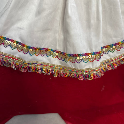 15 inch Yugal Sarkar White multi Dress