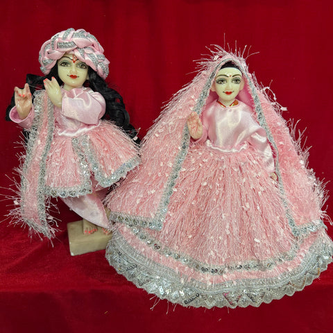🌸 12 inch Yugal Sarkar Dress Baby Pink