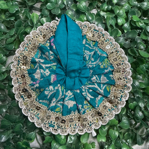 0,1 No. Laddu Gopal Banarasi Fabric Heavy Dress With Astar