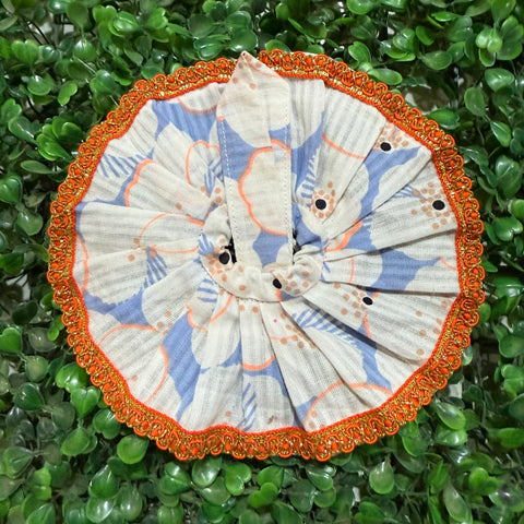 0,1,2 No. Laddu Gopal Dress white orange