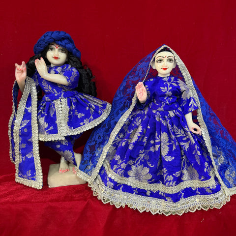 12 inch Yugal Sarkar Blue Banarasi Dress