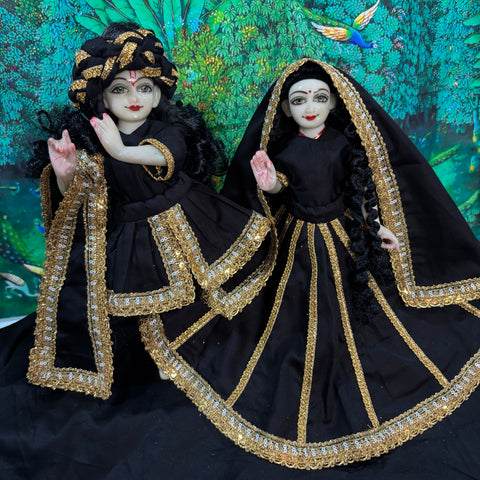 9 Inch Yugal Sarkar Cotton Dress Black Amavasya Special