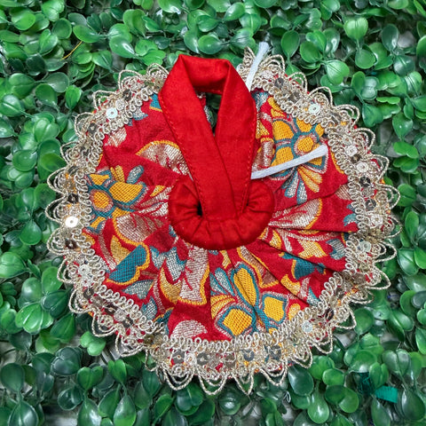 0,1 Number Laddu Gopal banarasi Dress With Astar