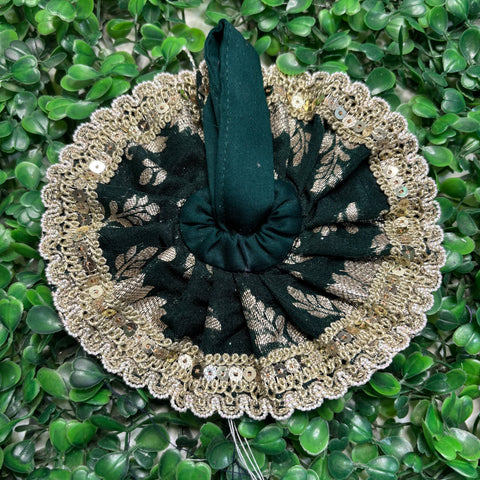 0,1 No. Laddu Gopal Banarasi Fabric Dress