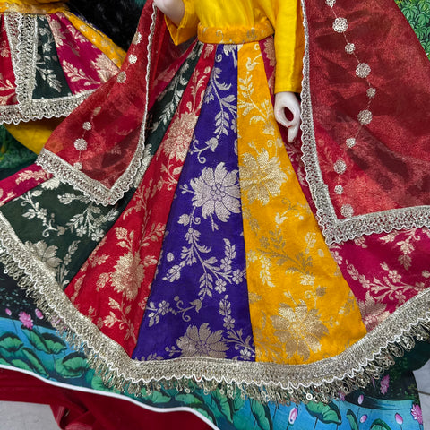 15 Inch Yugal Sarkar Multi Banarasi Dress ❤️