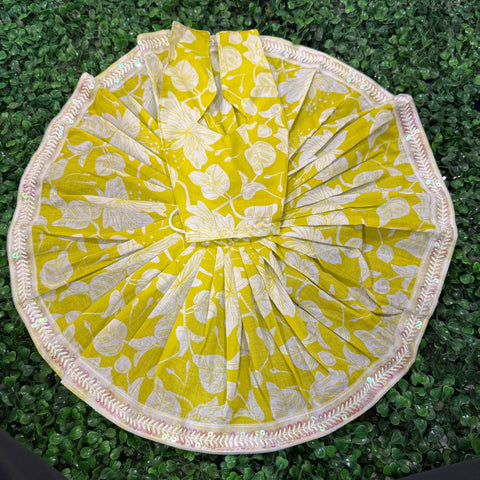 12 No. Laddu Gopal dress lemon colour