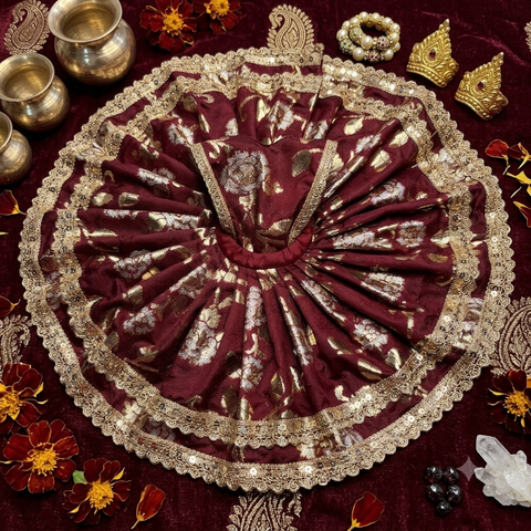7,8 No laddu Gopal bnarsi fabric fancy dress