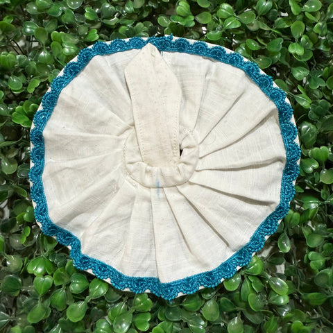 0,1,2 No. Laddu Gopal Dress white phiroji