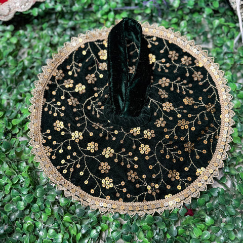 5,6 No. Velvet winter poshak dark Green