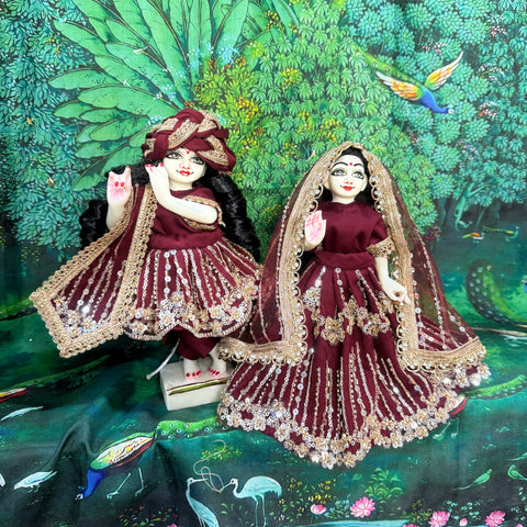 9 inch yugal sarkar net fabric handwork