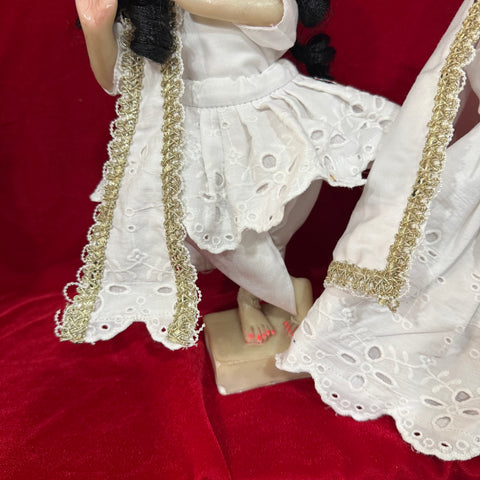 12 inch Yugal Sarkar Cotton Dress chikamkari