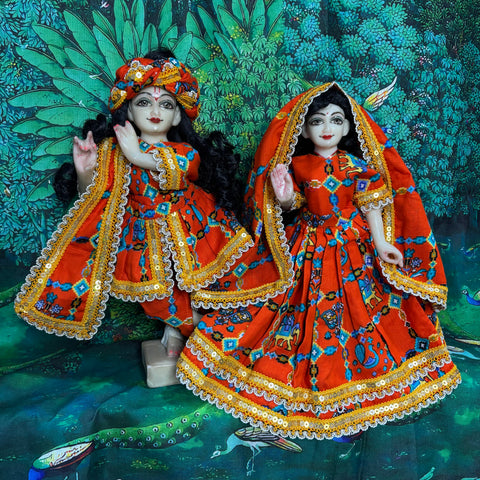 🌸 12 Inch Yugal Sarkar Cotton Fabric Dress