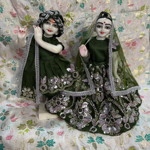 15 Inch Yugal Sarkar Green Dress