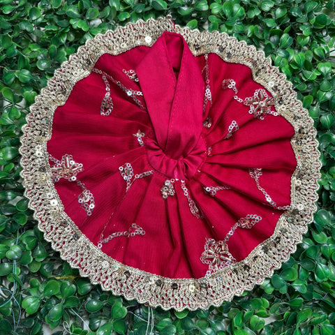 3,4 No. Laddu Gopal Net Fabric Dress