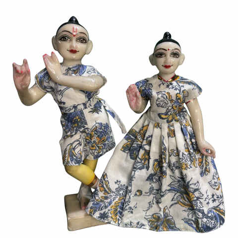 12 Inch Yugal Sarkar Cotton Night and Mangla Aarti Dress