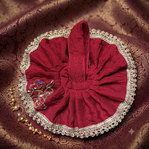 1,2 No laddu Gopal cursh fabric fancy dress