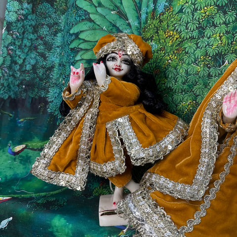 9 inch Yugal Sarkar Velvet Fabric Dress Skin