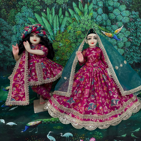 12 inch Yugal Sarkar Pink Banarasi Dress