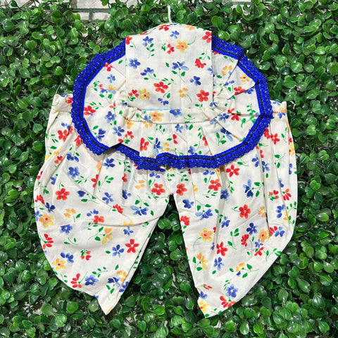 10 No. Laddu Gopal Dhoti ✔️ White Blue