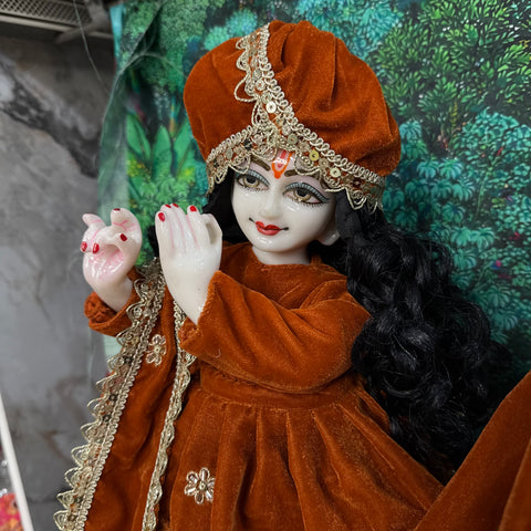 15 Inch Yugal Sarkar Velvet Handwork Dress