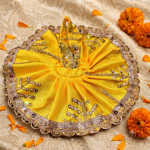 3,4 No laddu Gopal net fabric fancy dress