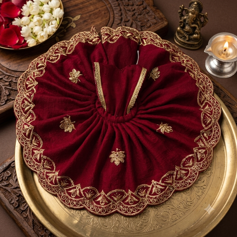 12 No laddu Gopal cursh fabric fancy dress