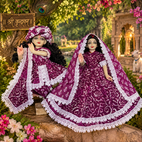 🌸 12 inch Yugal Sarkar Cotton Fabric Dress Soft Comfortable