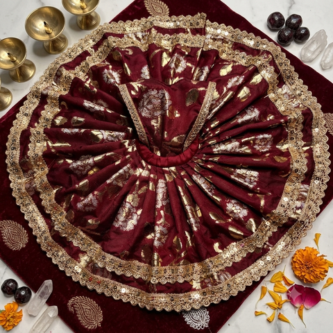 12 No laddu Gopal bnarsi fabric fancy dress