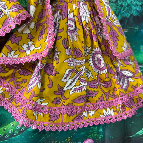 🌸12 Inch Yugal Sarkar Cotton Fabric Dress