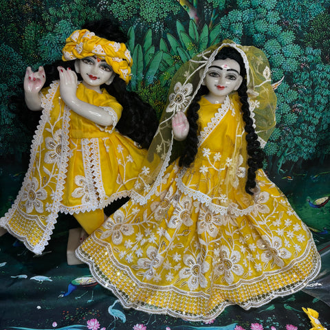 15 Inch Yugal Sarkar Net Fabric Heavy Dress