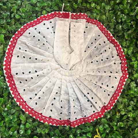 5,6 No. Laddu Gopal Dress white red