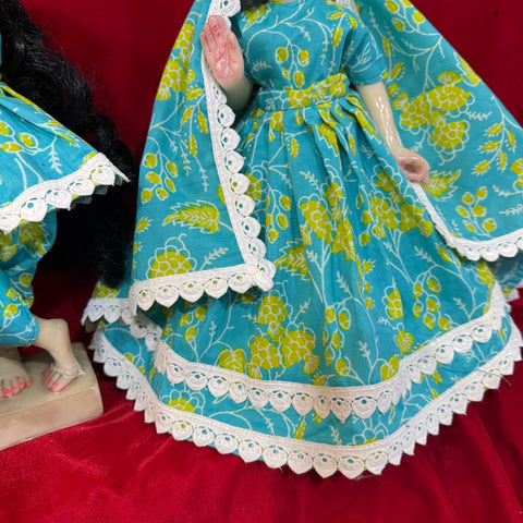 12 inch Yugal sarkar Cotton fabric dress