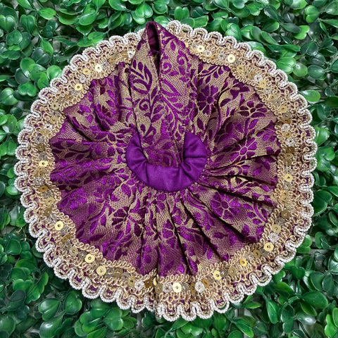 1,2 no laddu Gopal Banarasi Fabric dress
