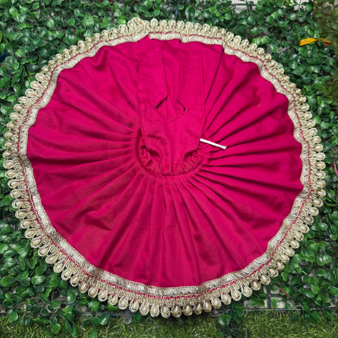 7,8 Number laddu Gopal Cotton Dress with Astar heavy Lace