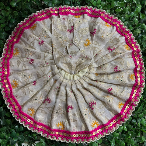 5-6 no laddu gopal banarasi dress