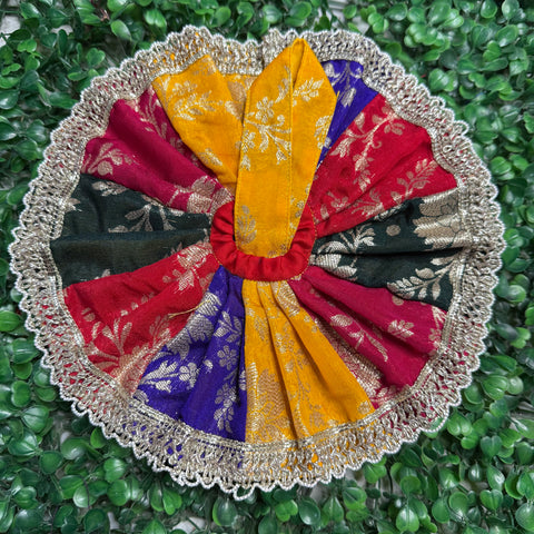 3,4 Number Laddu Gopal banarasi Dress With Astar multi dress